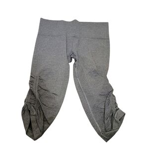 Lululemon Athletica Gray Ruched Leggings with Stretchy Comfort